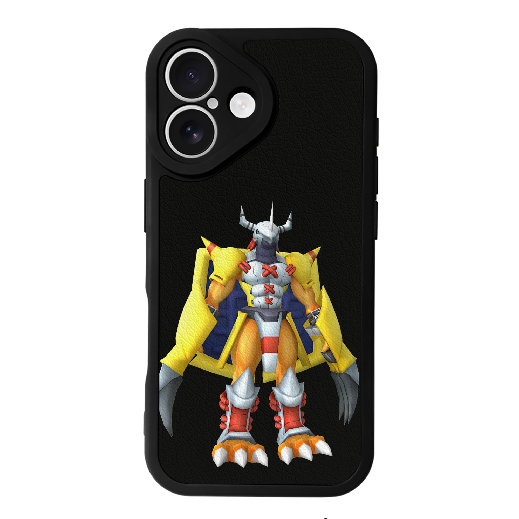 （画像用） Digimon デジタルモンスター/デジモン 【iPhone 16シリーズ対応】シリコンスマホケース（レザー調） 材質：シリコン